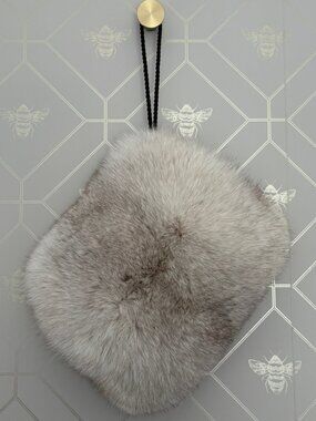 Silver Fox Large Pillowed Muff